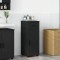 vidaXL Dulap de Baie cu sertar Negru 30 x 35 x 80 cm Lemn compozit 883325