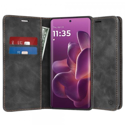 Husa pentru Motorola Edge 60 Pro, Techsuit, Confy, Neagra foto