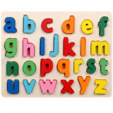 Puzzle lemn litere mici colorate de la A la Z - CC-13