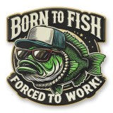 Born to Fish-decoratiune metalica pentru perete NY-78