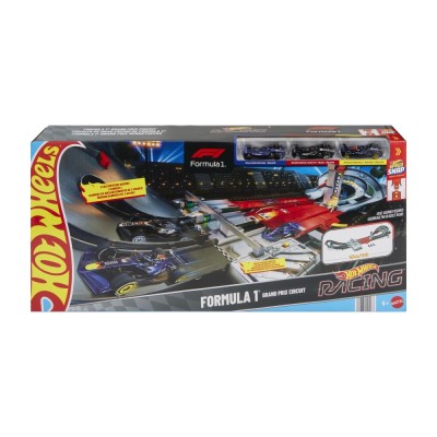 Hot wheels racing cuircuit de curse grand prix formula 1 cu 3 masinute incluse foto