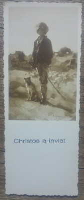 Felicitare de Paste, reproducere Grigorescu foto
