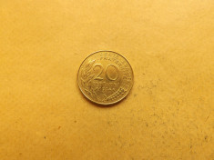 Franta 20 Centimes 1974 foto