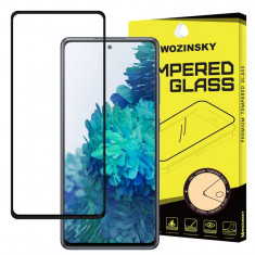 Folie Protectie Ecran WZK pentru Samsung Galaxy A72, Sticla securizata, Full Face, Full Glue, Neagra