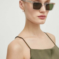 AllSaints ochelari de soare femei, culoarea transparent