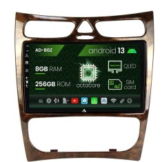 Navigatie Mercedes Benz CLK W209 (2000-2005), Android 13, Z-Octacore 8GB RAM + 256GB ROM, 9 INCH - AD-BGZ9008+AD-BGRKIT416V4