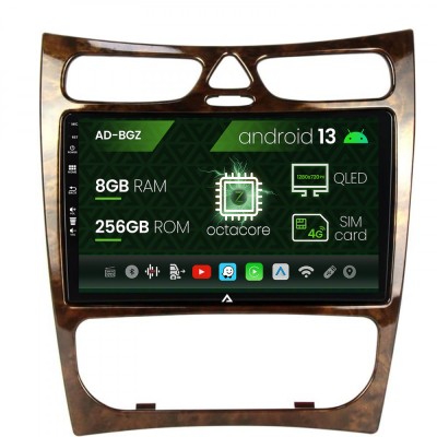 Navigatie Mercedes Benz CLK W209 (2000-2005), Android 13, Z-Octacore 8GB RAM + 256GB ROM, 9 INCH - AD-BGZ9008+AD-BGRKIT416V4 foto