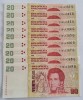 Argentina, 20 Pesos, 9 serii consecutive