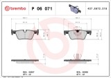 BREMBO P 06 071X XTRA LINE set placute frana,frana disc
