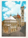 FA122 -Carte Postala- ITALIA - Firenze. Cattedrale e Battistero, necirculata