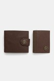 Barbour portofel din piele și suport pentru card culoarea maro, MGS0102