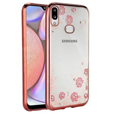 Husa Pentru SAMSUNG Galaxy A10s - Luxury Glare TSS, Roz-Auriu foto