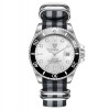 Ceas mecanic automatic Tevise Curea Nylon Analog Argintiu