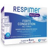 Soluție salină RespiMer Neti Flow pentru irigator nazal, 16 plicuri x 4 g