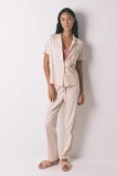 women&#039;secret pijamale de bumbac culoarea roz, bumbac, 3592429