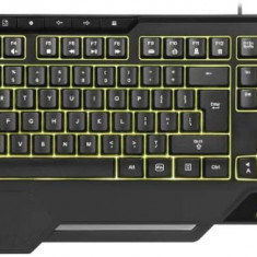 TASTATURA DELUX, gaming, cu fir, 104 taste, multimedia 7 taste, RGB backlight,