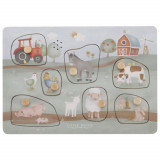 Puzzle din lemn FSC cu sunete Little Farm, 1 bucata, Little Dutch