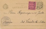 Posta locala Paltinis HOHE RINNE utilizare tarzie pe intreg postal timbru 2 heller 1901 in 10 septembrie 1902