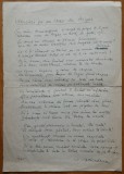 Cumpara ieftin Manuscris Vasile Voiculescu , Versuri pe un vas de Arges , 1945