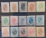 Romania 1900/1908 - Lot Carol l-Spic de grau,fara filigran