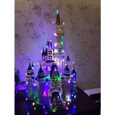 Instalatie de craciun cu baterii tip liniar, 2 jocuri de lumini, fir cupru 10 m 100 led -uri, multicolor foto