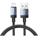 Cablu Date si Incarcare USB-A - Lightning BWOO BO-X401L, 18W, 1m, Negru