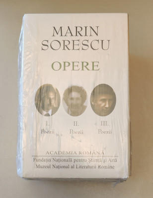 Marin Sorescu. Opere (3 volume) Poezii (Academia Rom&amp;acirc;nă) sigilat / &amp;icirc;n țiplă foto