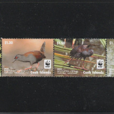 Cook Islands 2014-Fauna,WWF,Pasari,serie (partea II) 4 val.nedant.,MI.1997-2000