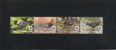 Cook Islands 2014-Fauna,WWF,Pasari,serie (partea II) 4 val.nedant.,MI.1997-2000 foto