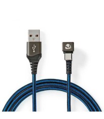 Cablu USB 2.0 A tata - USB Type C tata conector gaming 180 1m NEDIS foto