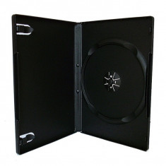 Carcasa pentru CD DVD personalizabila, negru mat, 14 mm, stocare 1 disc foto