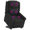 VidaXL Scaun electric pentru masaj &icirc;n picioare neagră lucioasă