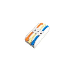 Conector legatura Doza 3 Poli, Dublu, KV213-color, 32A 600V 0.08-4.0mm2