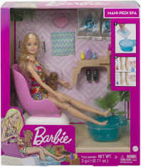 Papusa Barbie - Set la salonul de manichiura foto