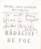 AMS# - PLIANT RADACINI DE FOC, TEATRUL M. EMINESCU BOTOSANI, AUTOGRAF G. VIERU