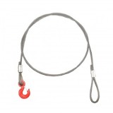 Cablu/sufa troliu din otel cu grosime de 12mm si lungime de 3m, carlig si inel pentru tractat sau ridicat