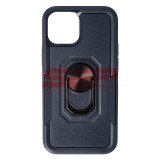 Husa iPhone 13 Mini, TPU+PC, Shockproof, Ring Stand, Albastru
