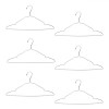Umerase Metalice Gri cu Plastic, 40cm, Set 6 Bucati - Bluze, Sacouri, Jachete - Umerase Metal Rezistent Economisire Spatiu