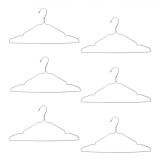 Umerase Metalice, 40cm, Interior Plastic Gri, Set 6 Bucăți, Oem