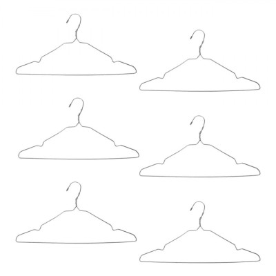 Umerase Metalice, 40cm, Interior Plastic Gri, Set 6 Bucăți foto