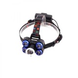 Lanterna frontala de cap 5 LED reglabila cu acumulator