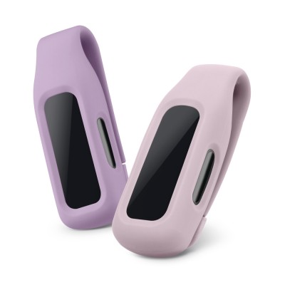 Set 2 Huse pentru Fitbit Inspire 2/Ace 3, Kwmobile, Mov/Roz, Silicon, 54017.06 foto