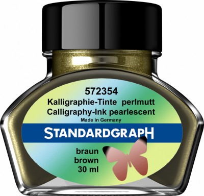 Cerneala perlata caligrafie maro Standardgraph 30 ml foto