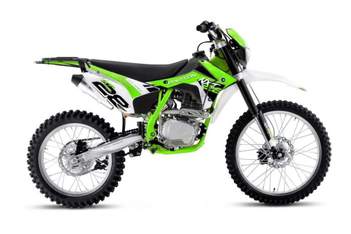 Motocicleta Enduro Barton NXT cadru mic, 250cc, 4T, roti 21&quot;/18&quot;, culoare verde Cod Produs: MX_NEW MXNXT250VMIC