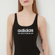 adidas costum de baie dintr-o bucată culoarea negru, cupă moale IQ3955