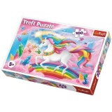 Puzzle Trefl - unicorn in lumea de cristal 100 piese