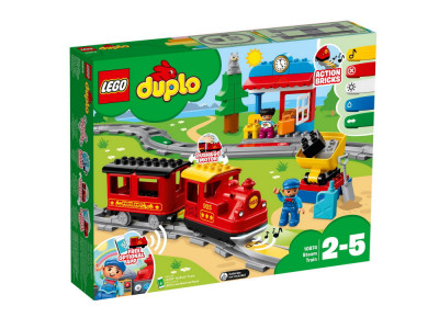 LEGO DUPLO - Tren cu aburi 10874, 59 piese foto