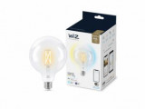 Bec LED inteligent vintage WiZ Connected Filament Whites, Wi-Fi, G125, Becuri economice, E27, Calda (2000 - 3499 K)