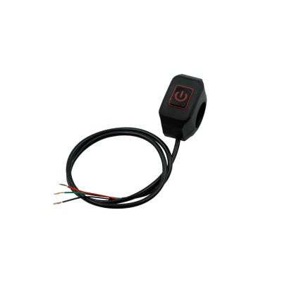 Buton on/off universal ATV / Moto / Cross negru cu rosu foto
