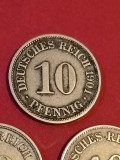 Lot 3 monede: 10 pfennig 1901 A + 1914 F + 1915 J [poze]. Discount conform descriere [10 - 20 %. Vezi descrierea.].